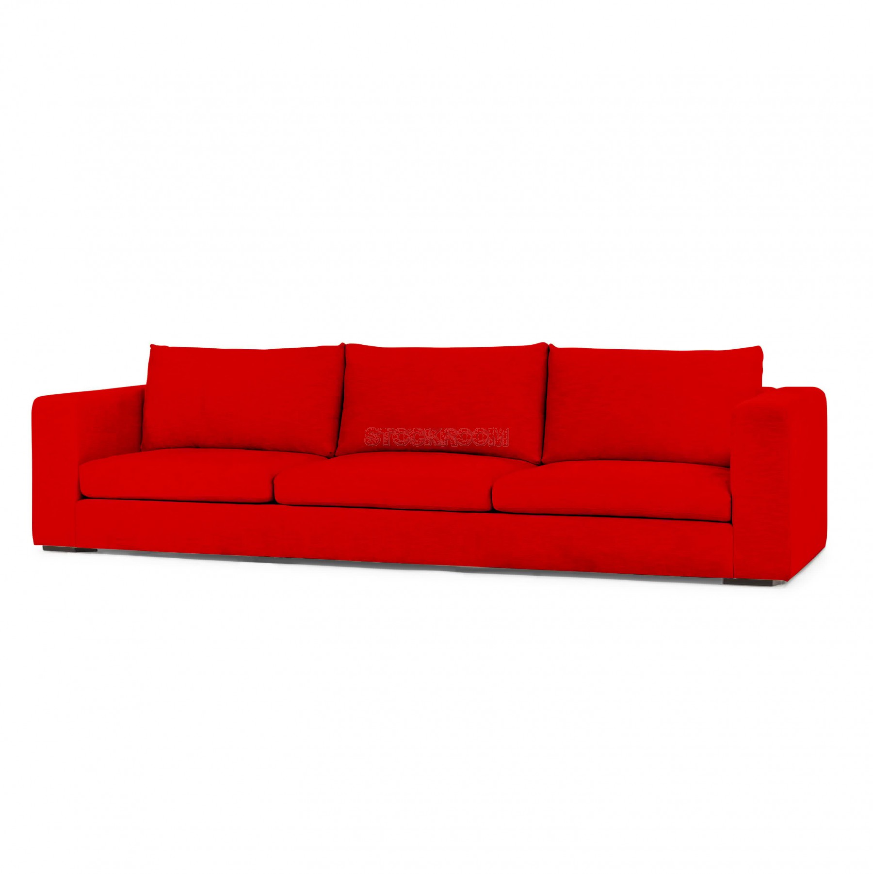 Valeria Fabric Feather Down Sofa - 3 seater