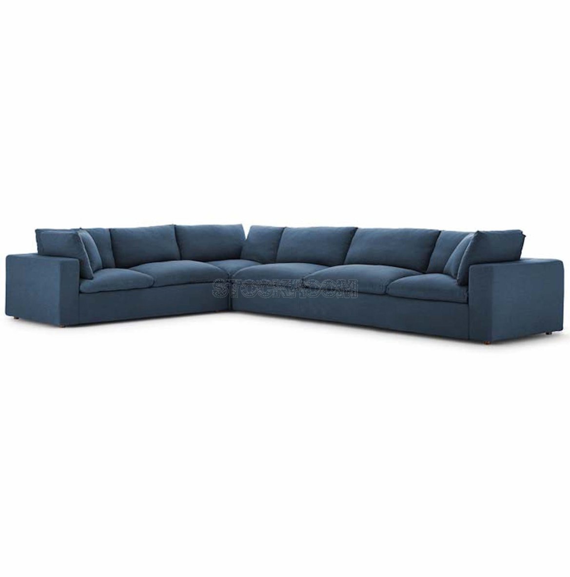 Valeria Fabric Feather Down Sofa - L Shape / Sectional Sofa