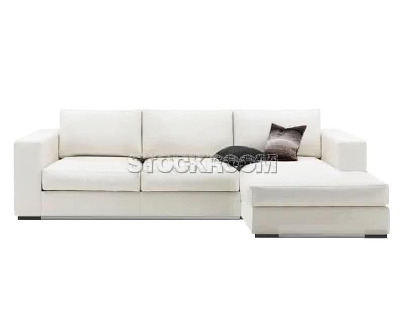 Valeria Fabric Feather Down Sofa - L Shape / Sectional Sofa