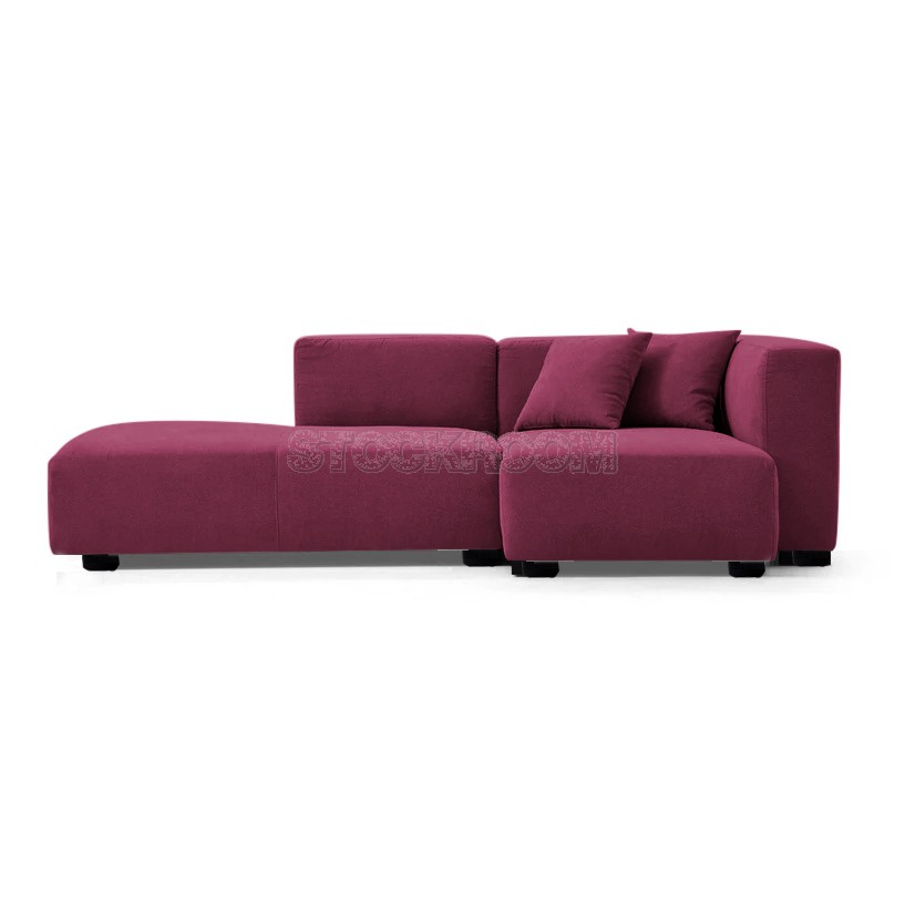 Vamola Fabric Feather Down Sofa - L Shape Sofa