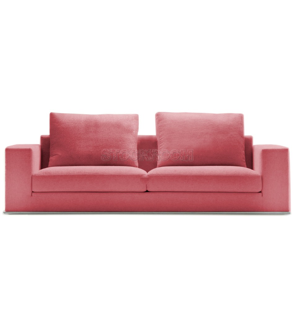 Vella Fabric Feather Down Sofa - 2 seater