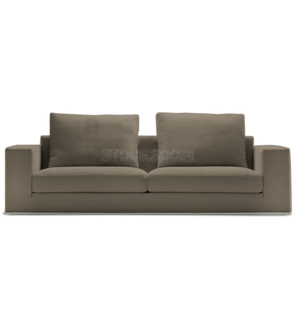 Vella Fabric Feather Down Sofa - 2 seater