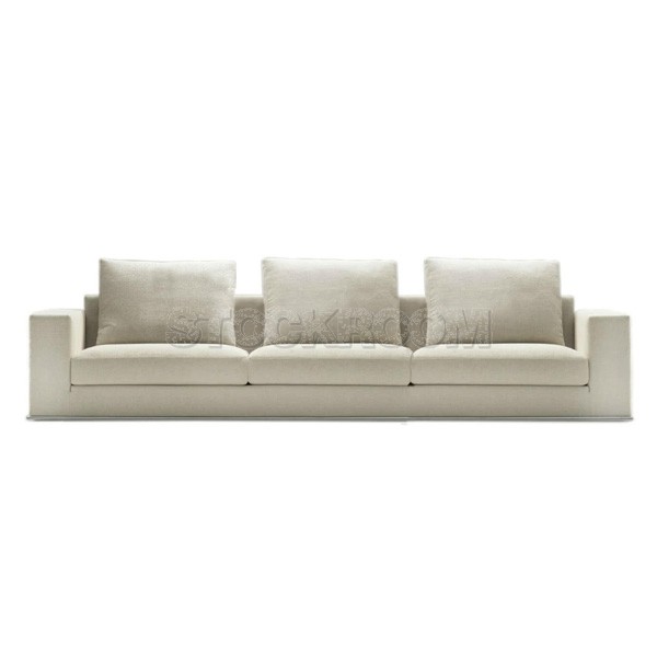 Vella Fabric Feather Down Sofa - 3 seater