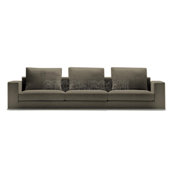 Vella Fabric Feather Down Sofa - 3 seater