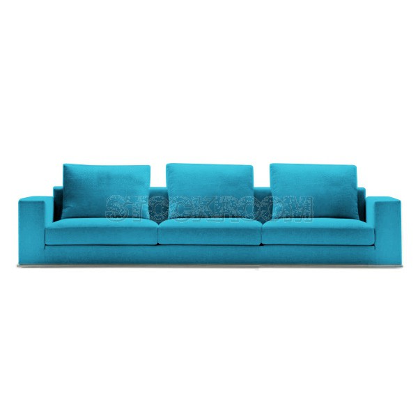 Vella Fabric Feather Down Sofa - 3 seater