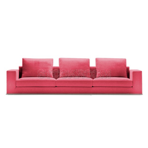 Vella Fabric Feather Down Sofa - 3 seater