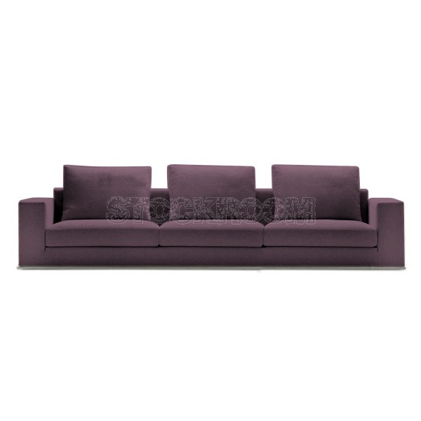 Vella Fabric Feather Down Sofa - 3 seater