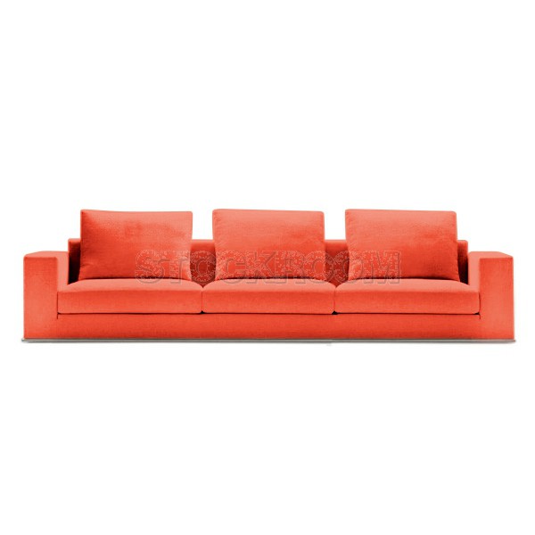 Vella Fabric Feather Down Sofa - 3 seater