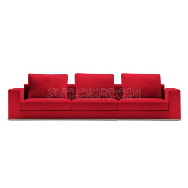 Vella Fabric Feather Down Sofa - 3 seater