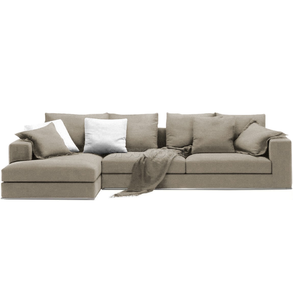 Vella Fabric Feather Down Sofa - L Shape