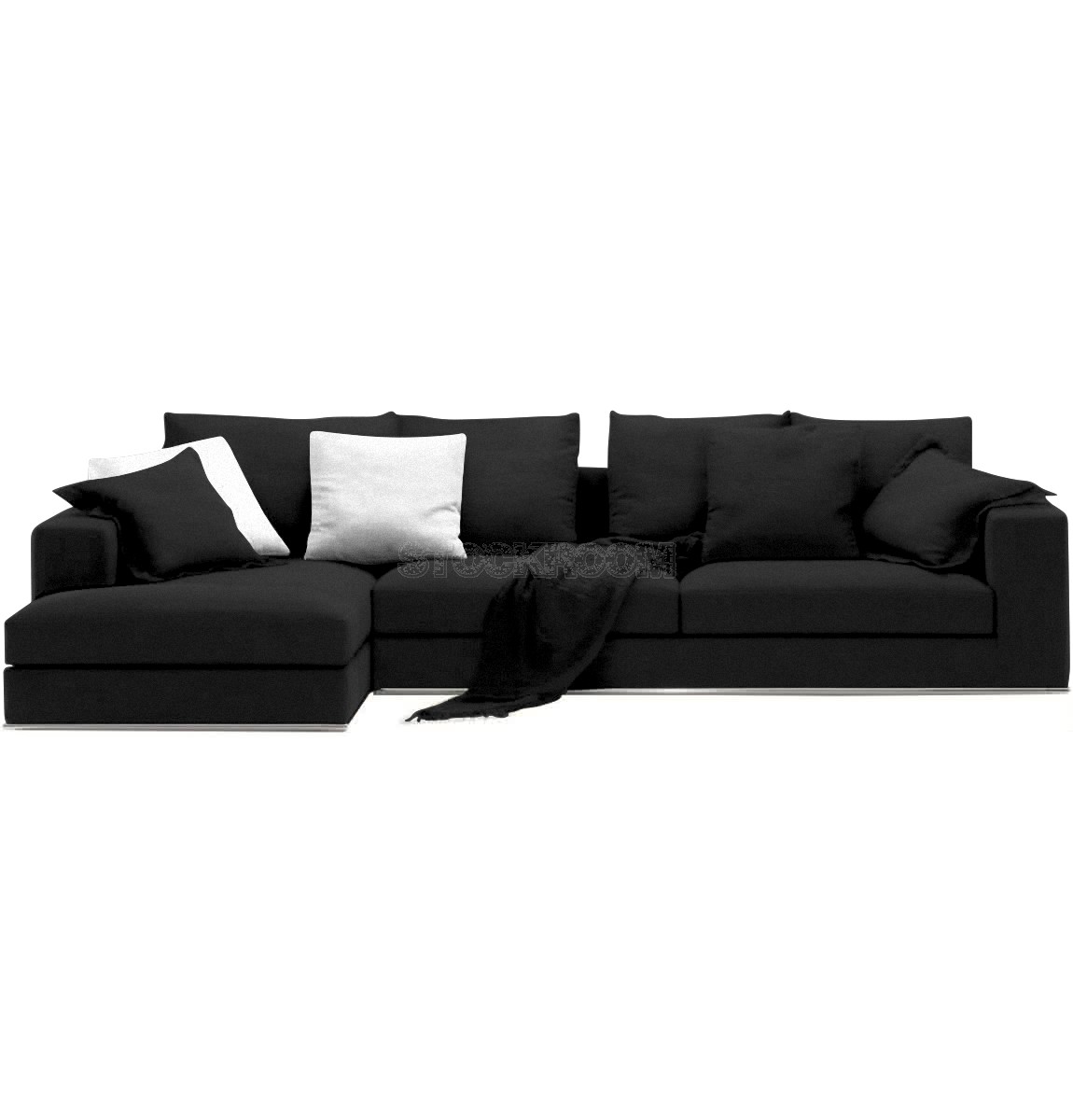 Vella Fabric Feather Down Sofa - L Shape 