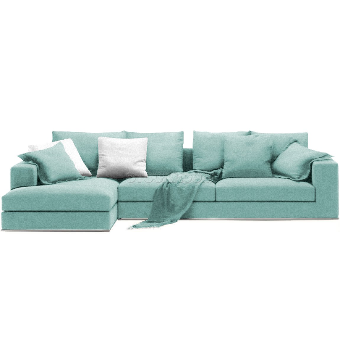 Vella Fabric Feather Down Sofa - L Shape 