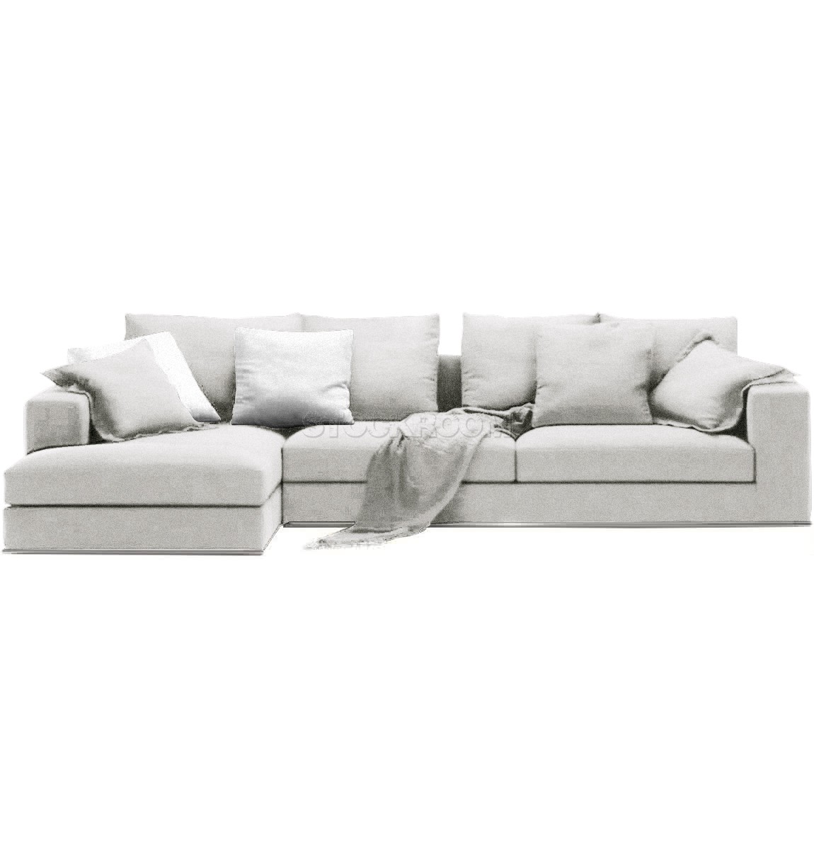 Vella Fabric Feather Down Sofa - L Shape 