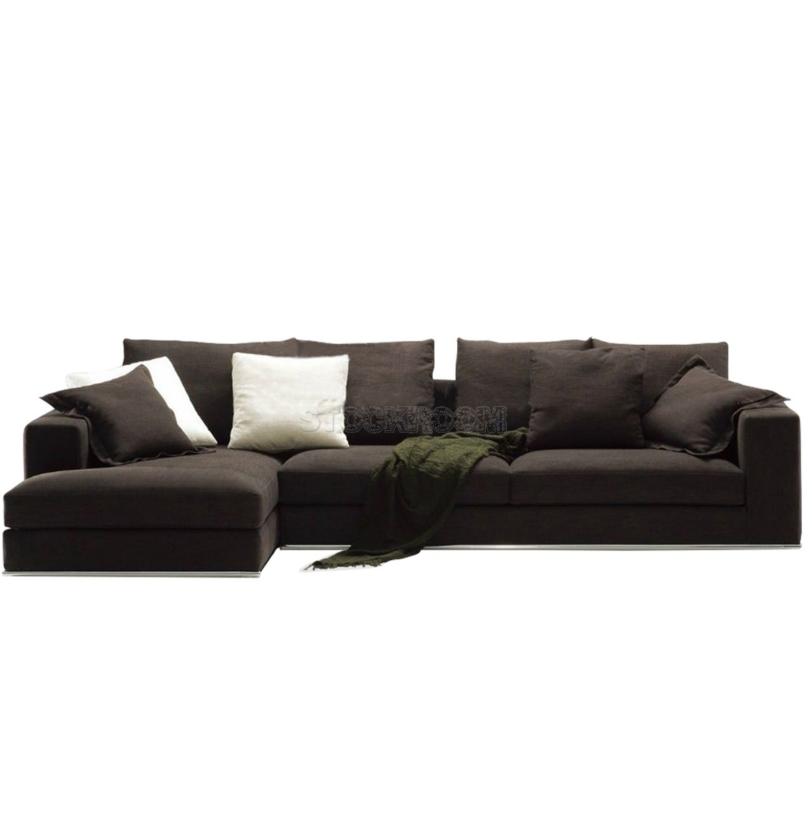 Vella Fabric Feather Down Sofa - L Shape