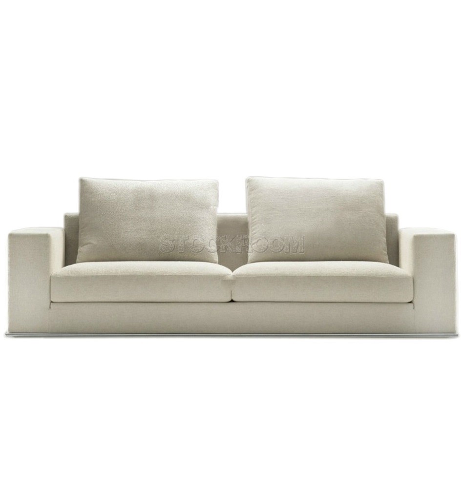 Vella Leather Feather Down Sofa - 2 seater