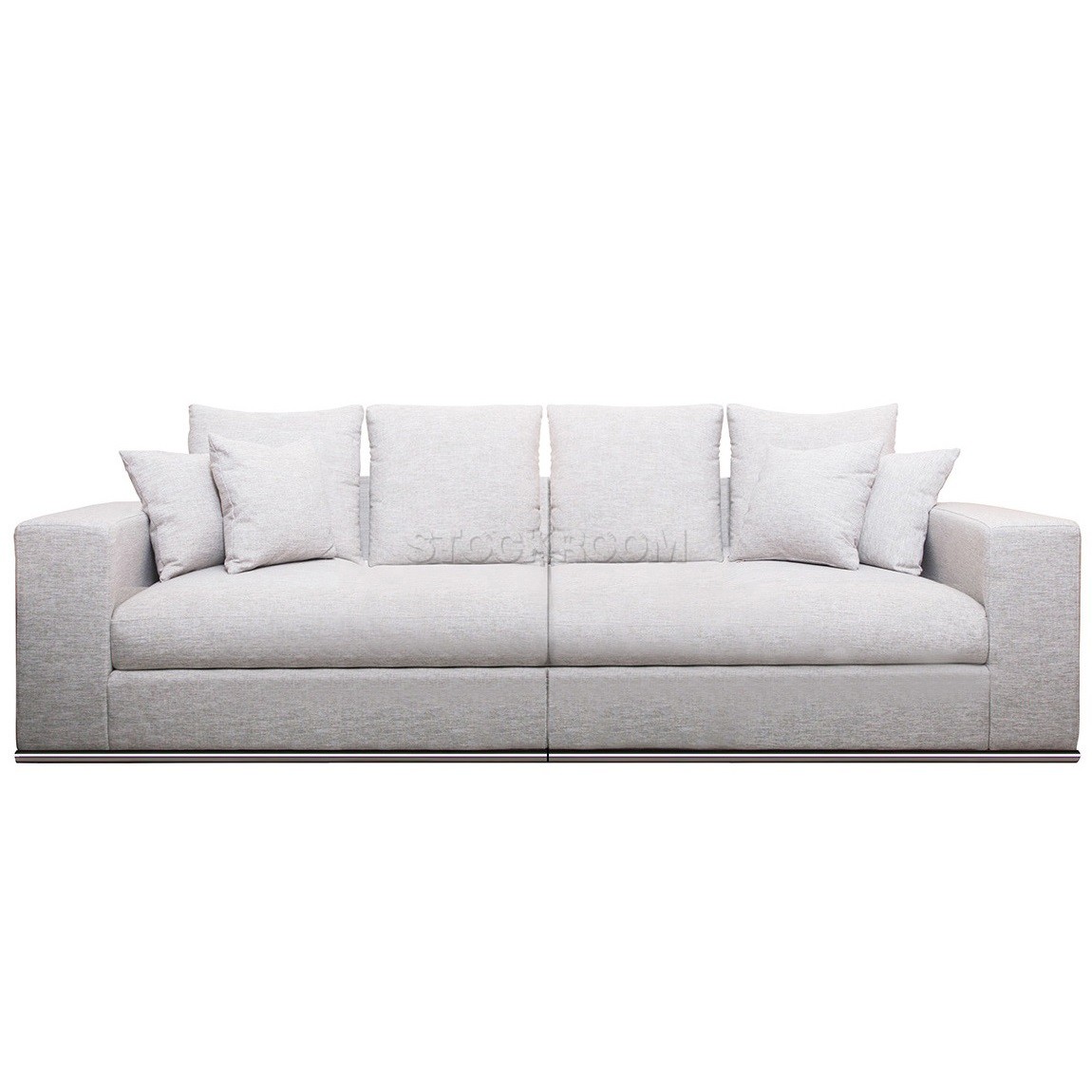 Vella Leather Feather Down Sofa - 3 seater