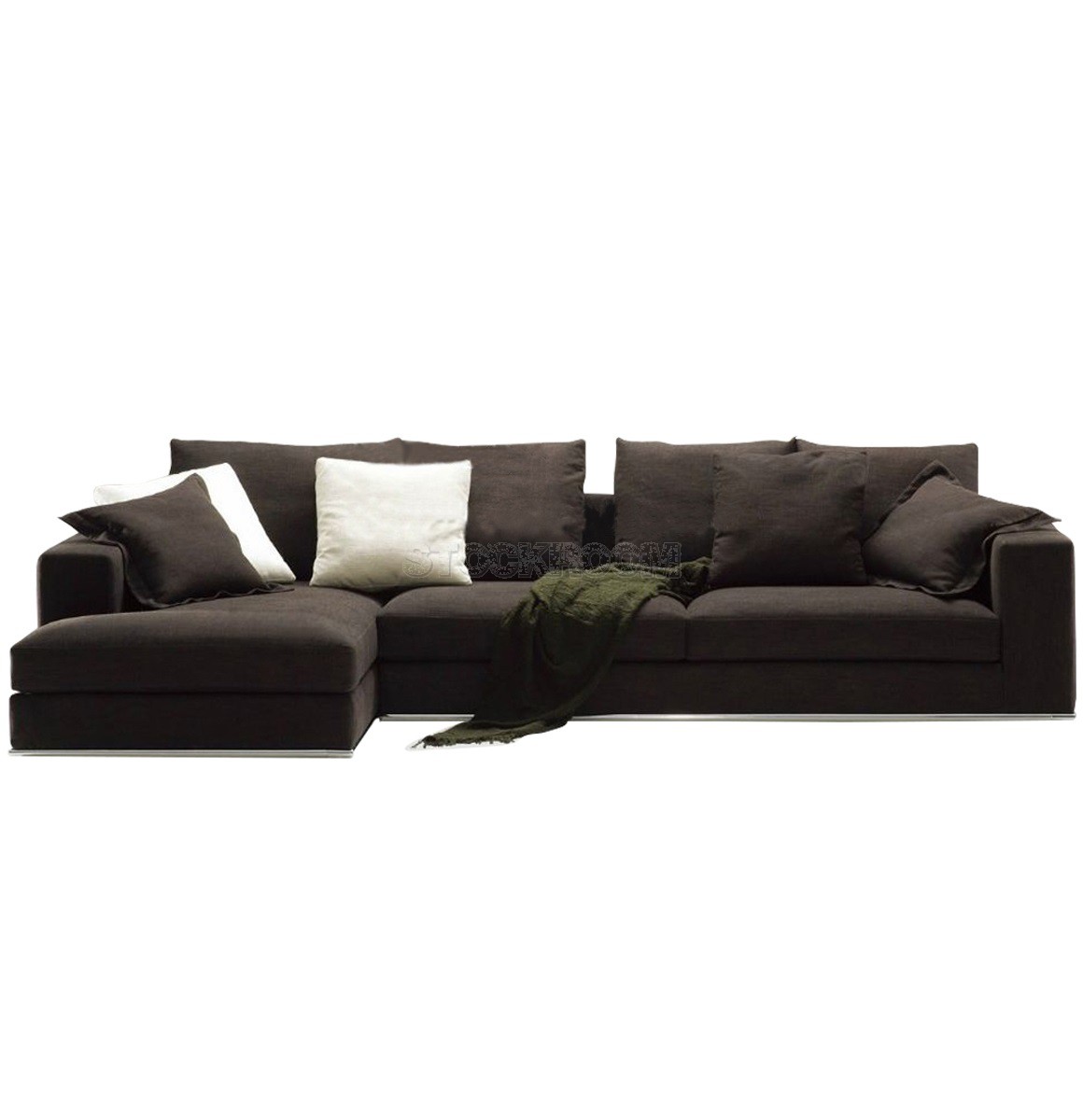 Vella Leather Feather Down Sofa - L shape 