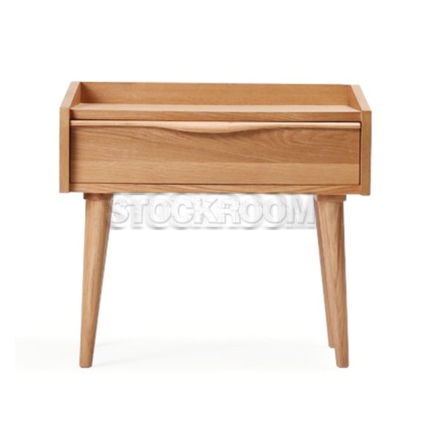 Ventena Solid Wood Bedside Table