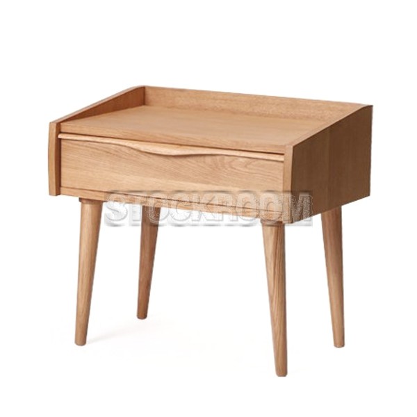 Ventena Solid Wood Bedside Table