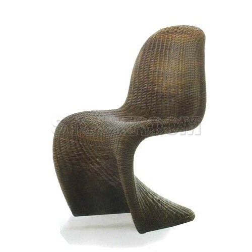 Verner Panton Style Chair - Rattan