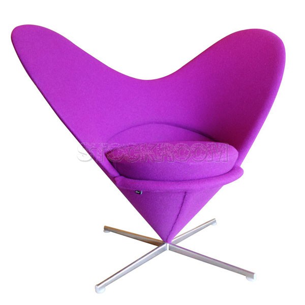 Verner Panton Style Heart Cone Chair