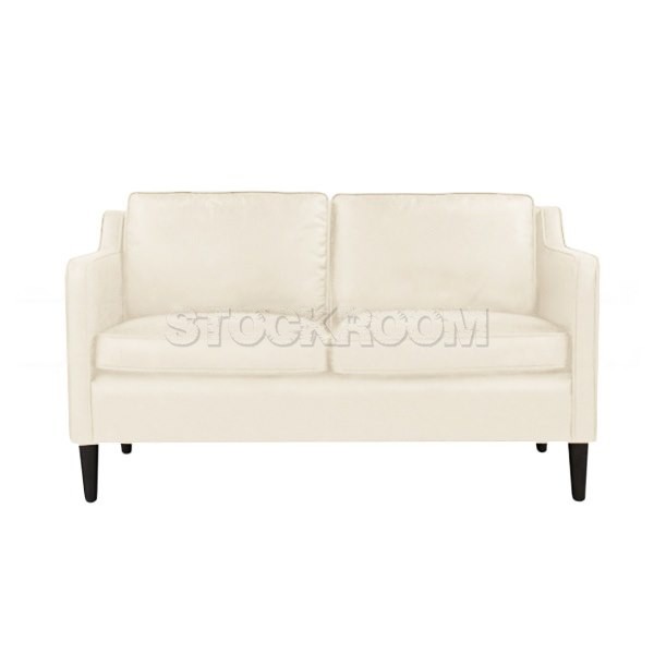 Veronica Contemporary Fabric / Leather Sofa - 2 Seater