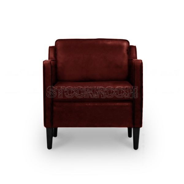 Veronica Contemporary Fabric / Leather Sofa - Single Seater