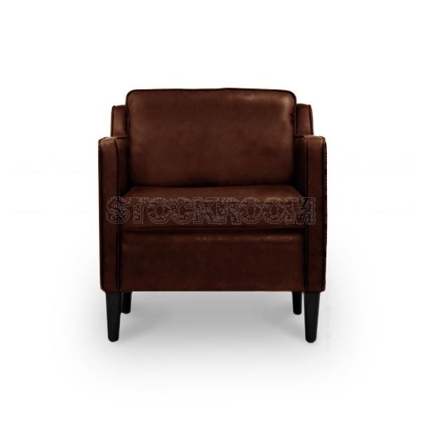 Veronica Contemporary Fabric / Leather Sofa - Single Seater