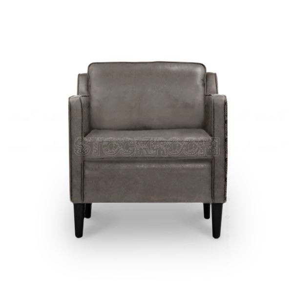 Veronica Contemporary Fabric / Leather Sofa - Single Seater