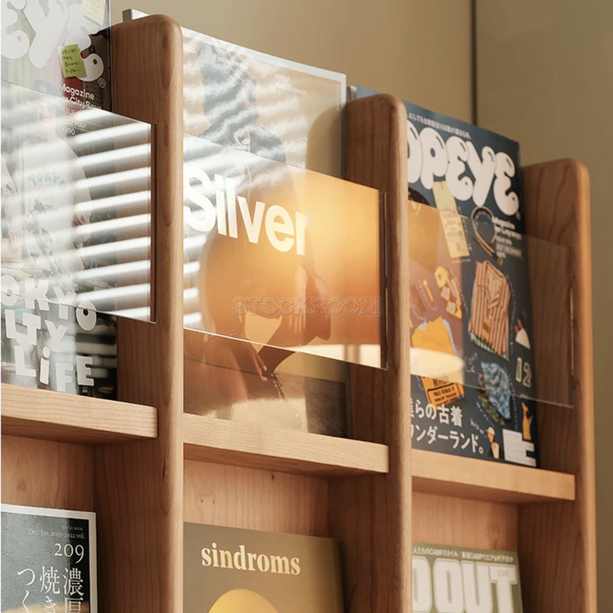 Vertigo Standing Magazine Rack