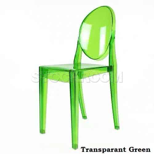 Victoria Ghost Style Chair / Stackable Dining Chair