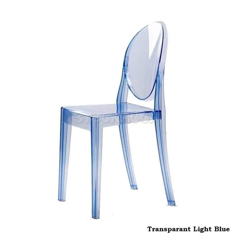 Victoria Ghost Style Chair / Stackable Dining Chair