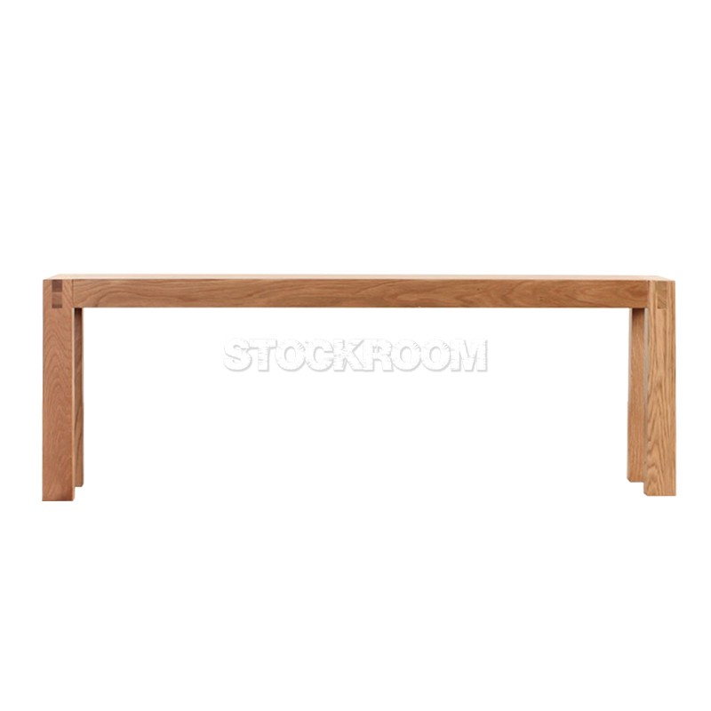Victoria Solid Oak Wood Bench