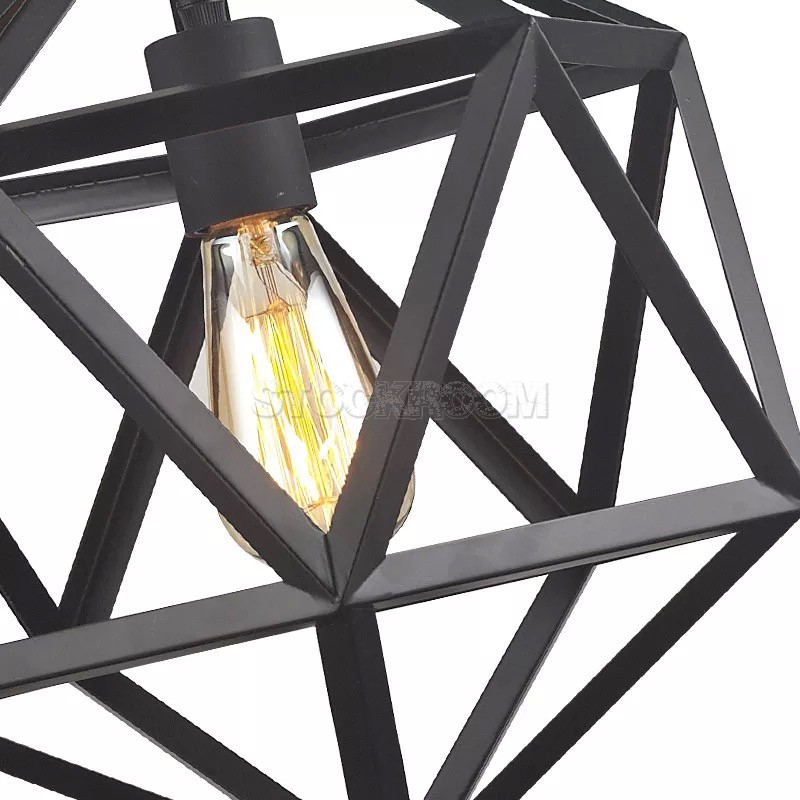 Vintage Industrial Style Cage Pendant Lamp