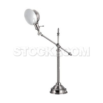 Vintage Style Industrial Silver Table Lamp