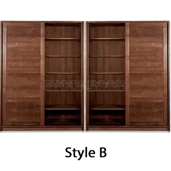 Benti Solid Oak Sliding Door Wardrobe