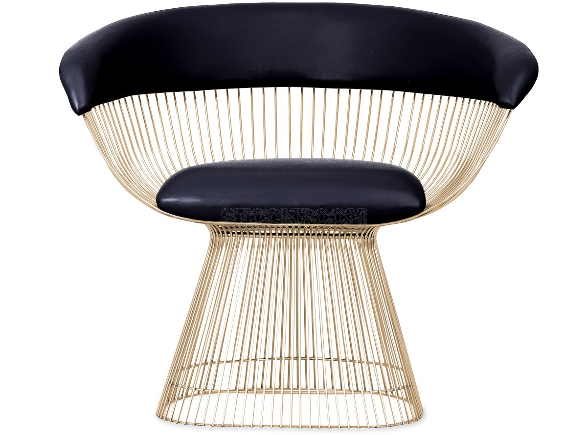 Warren Platner Style Gold Wire Dining Chair