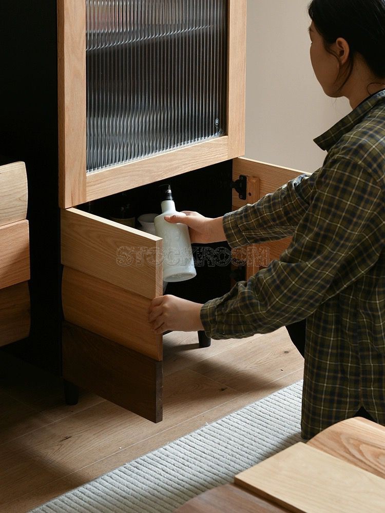 Waylon Scandinavian Storage Cabinet - Tall