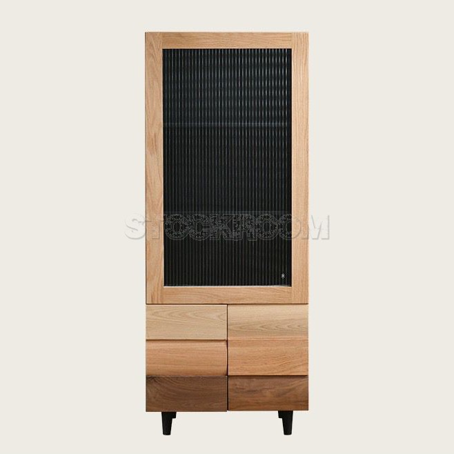 Waylon Scandinavian Storage Cabinet - Tall