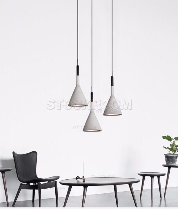 Cone Concrete Style Pendant Lamp