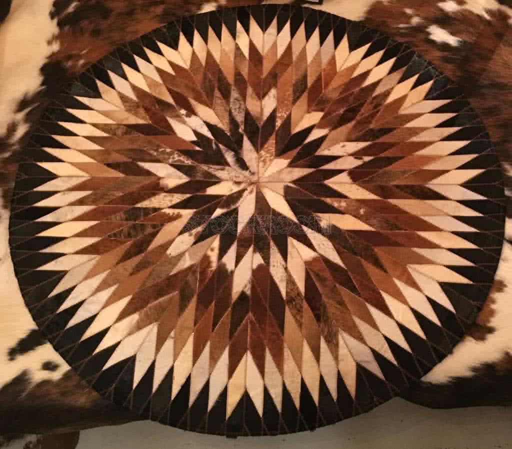 Round Cowhide Rug