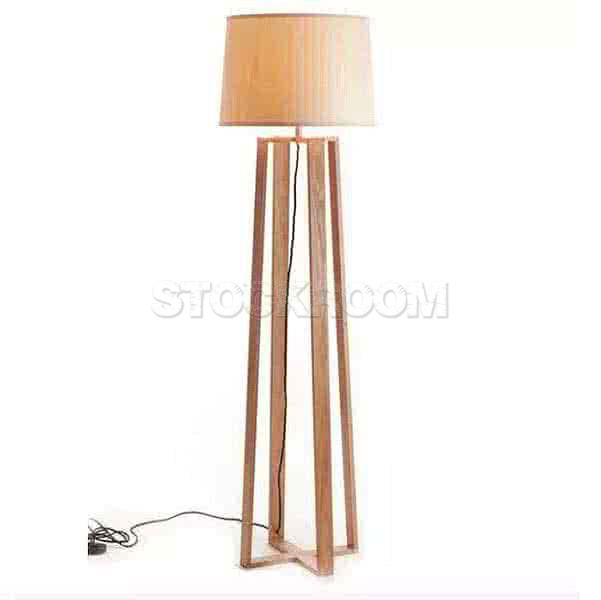 Zosia Style Wooden Base Floor Lamp