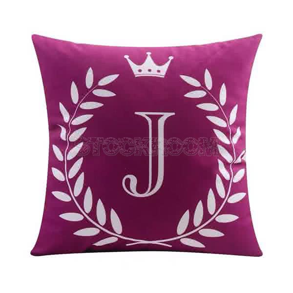 Letter J Decoration Cushion