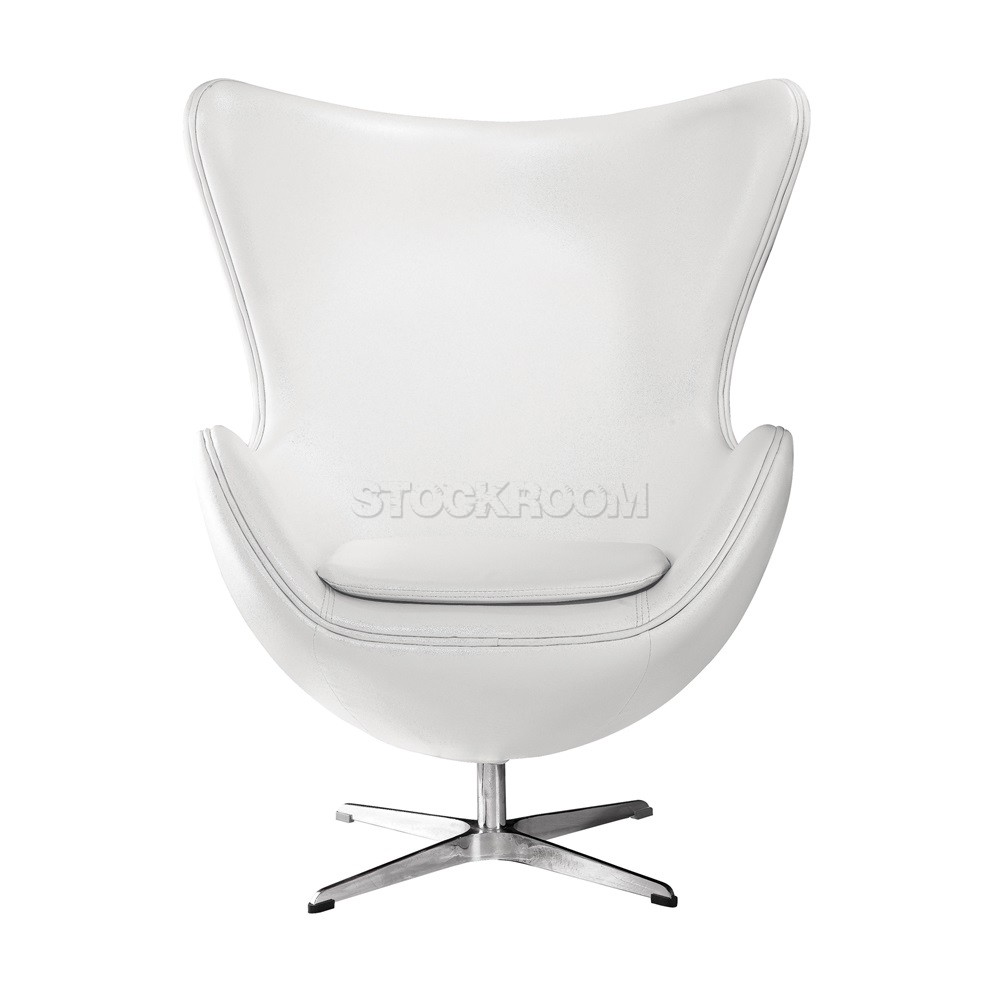 Arne Jacobsen Style Egg Chair - Leather