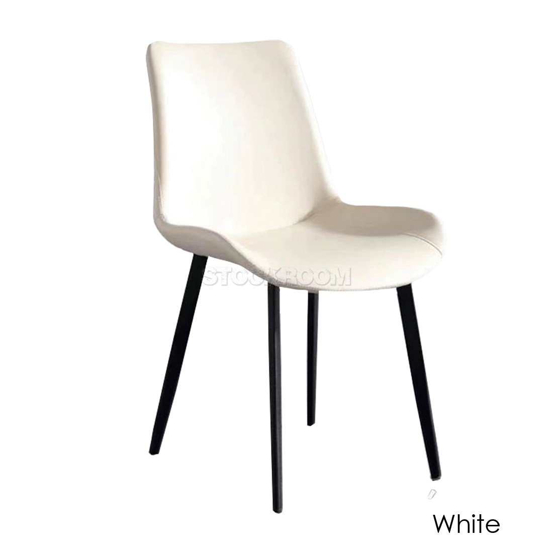 Beckett Upholstered Dining Chair With Metal Legs