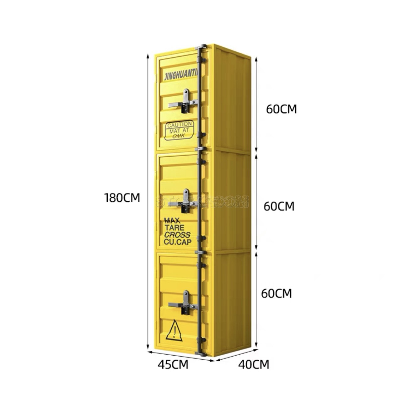 Willock Industrial Cargo Style Storage Cabinet / Wardrobe