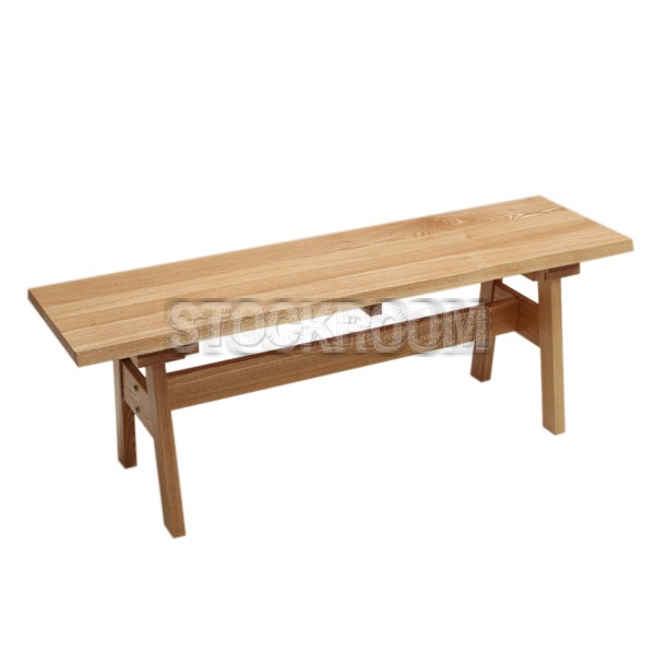 Wilma Solid Oak Wood Bench