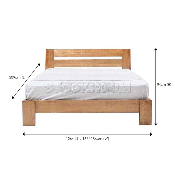 Windsor Solid Oak Wood Bed Frame