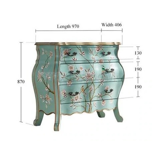 Woodwick Hand Painted Storage Drawers