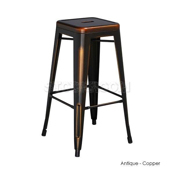 Xavier Pauchard Tolix Style Bar Stool